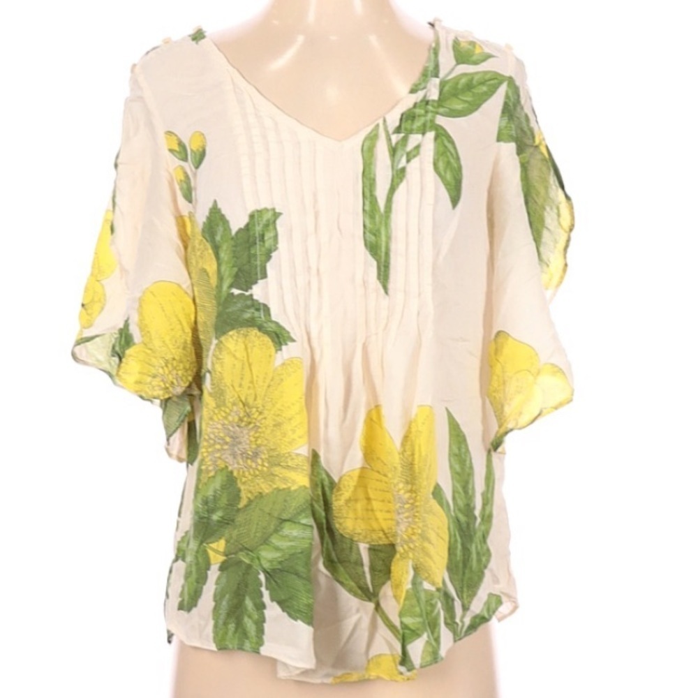 Anthropologie Maeve‎ Maya floral blouse size 4